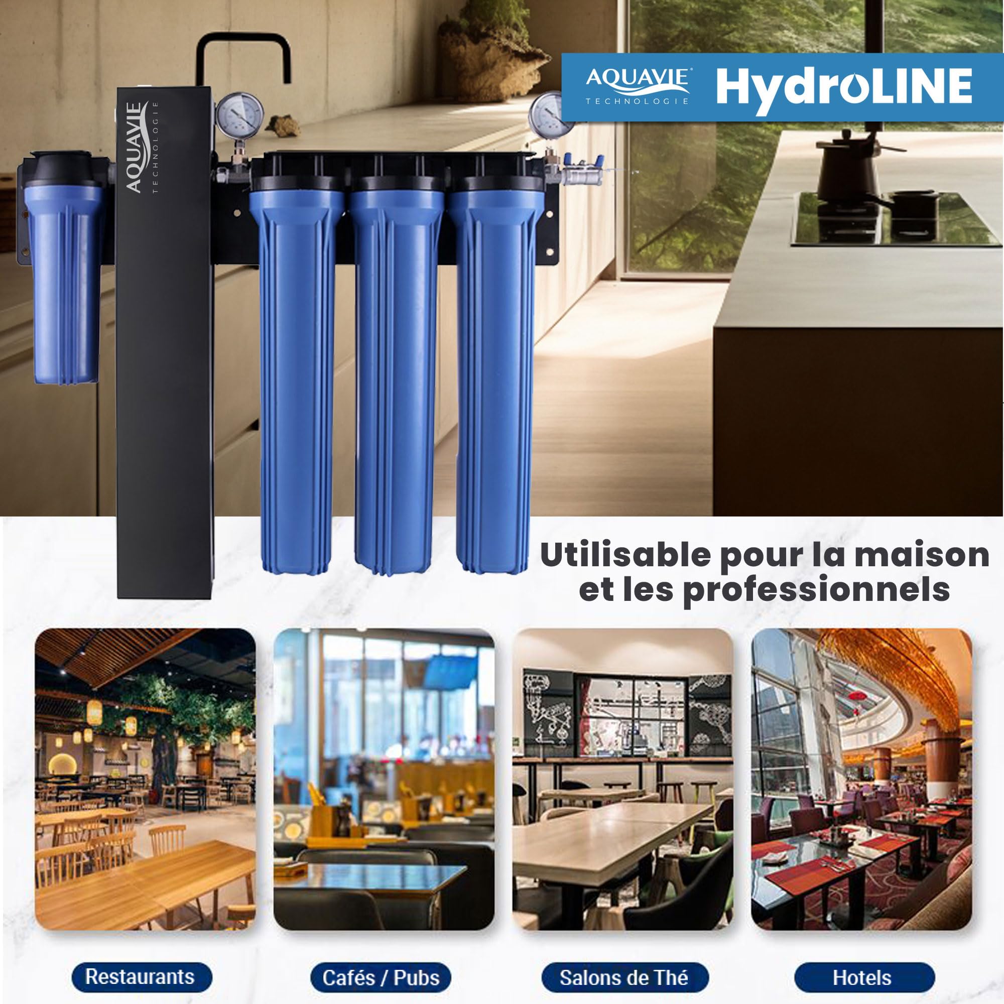 HydroLINE - Purification d'Eau Mural - Jusqu'à 21m3/J