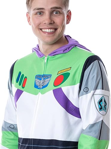 Miniatura 3 de Disney Toy Story Buzz Lightyear Space Ranger - Disfraz de pijama para hombre Blanco