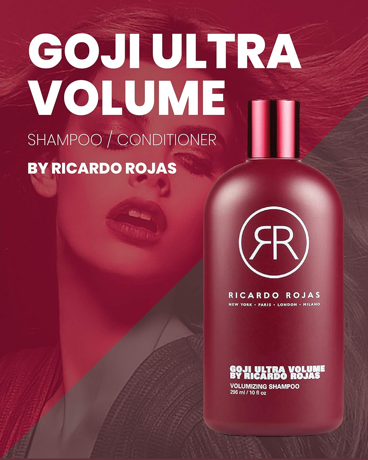 Haircare Goji Ultra Volume Shampoo | Antioxidant Infused | Strengthens Hair and Scalp | Weightless Formula for Extreme Volumizing | 10 fl oz/296 mL