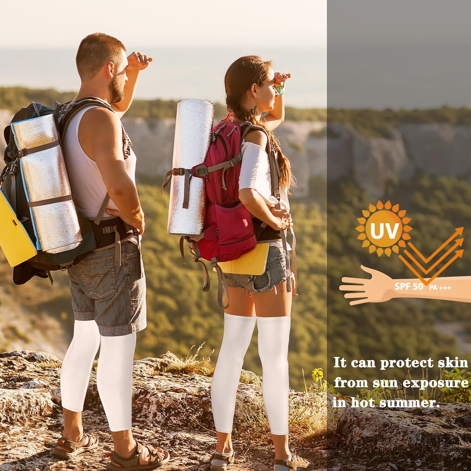 Skylety Compression Leg Sleeve Full Length Leg Sleeves Sports Cycling for Men Women, Running, Basketball - Image 5