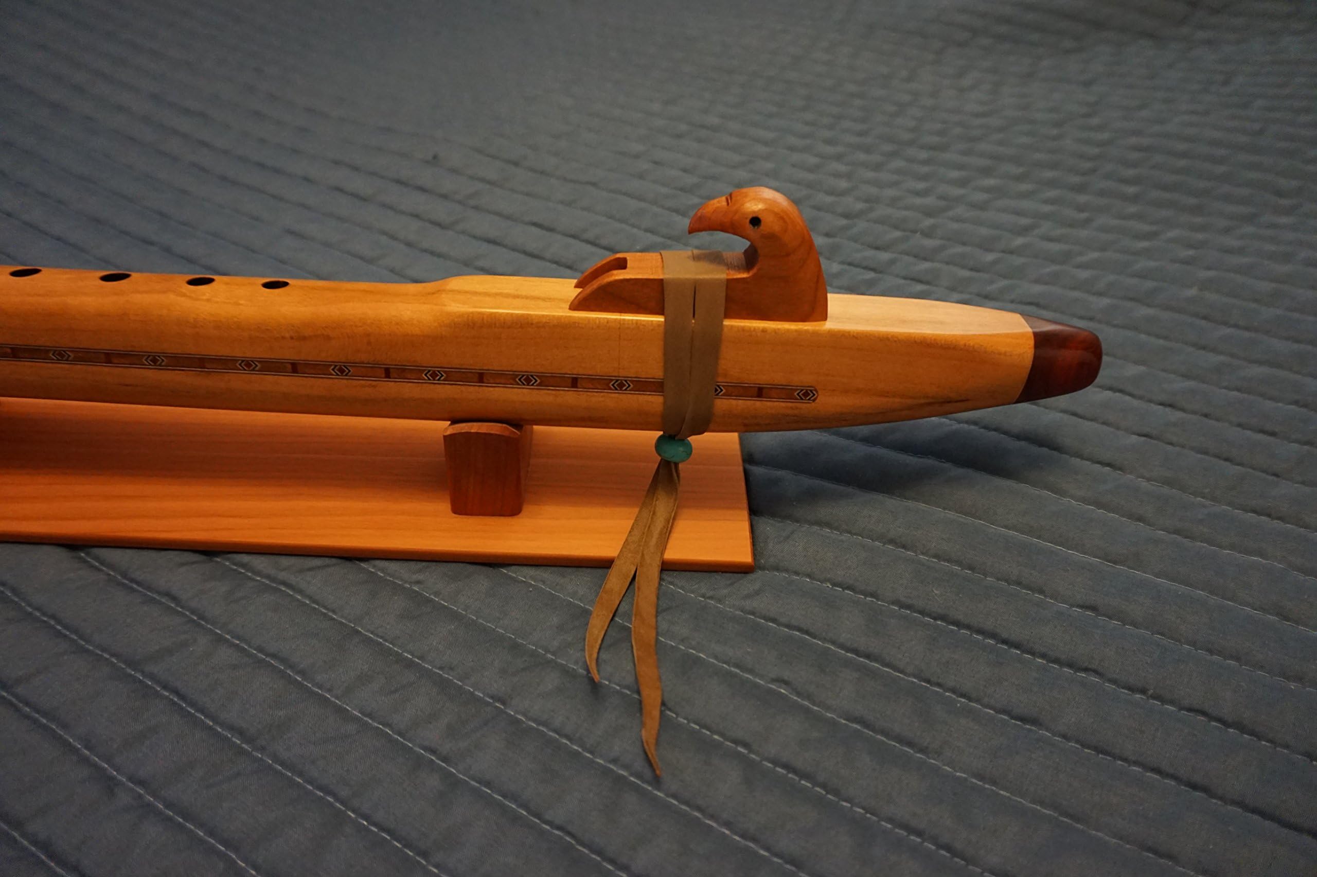 Native American Flute - Handmade Cherry. deep sound key of Low D