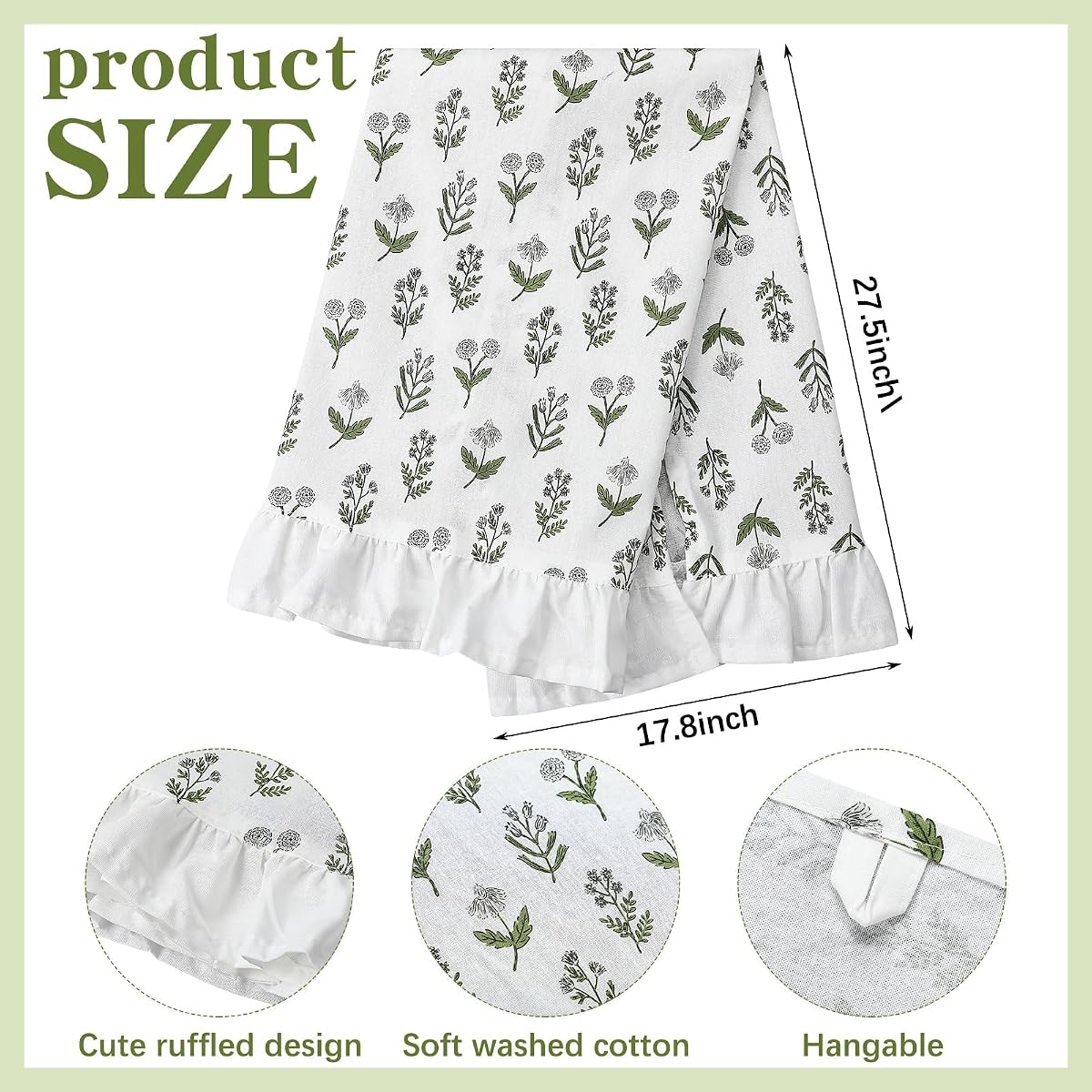 Biodynamic Cotton Kitchen Towel Set (India Cottage Industry) view 3