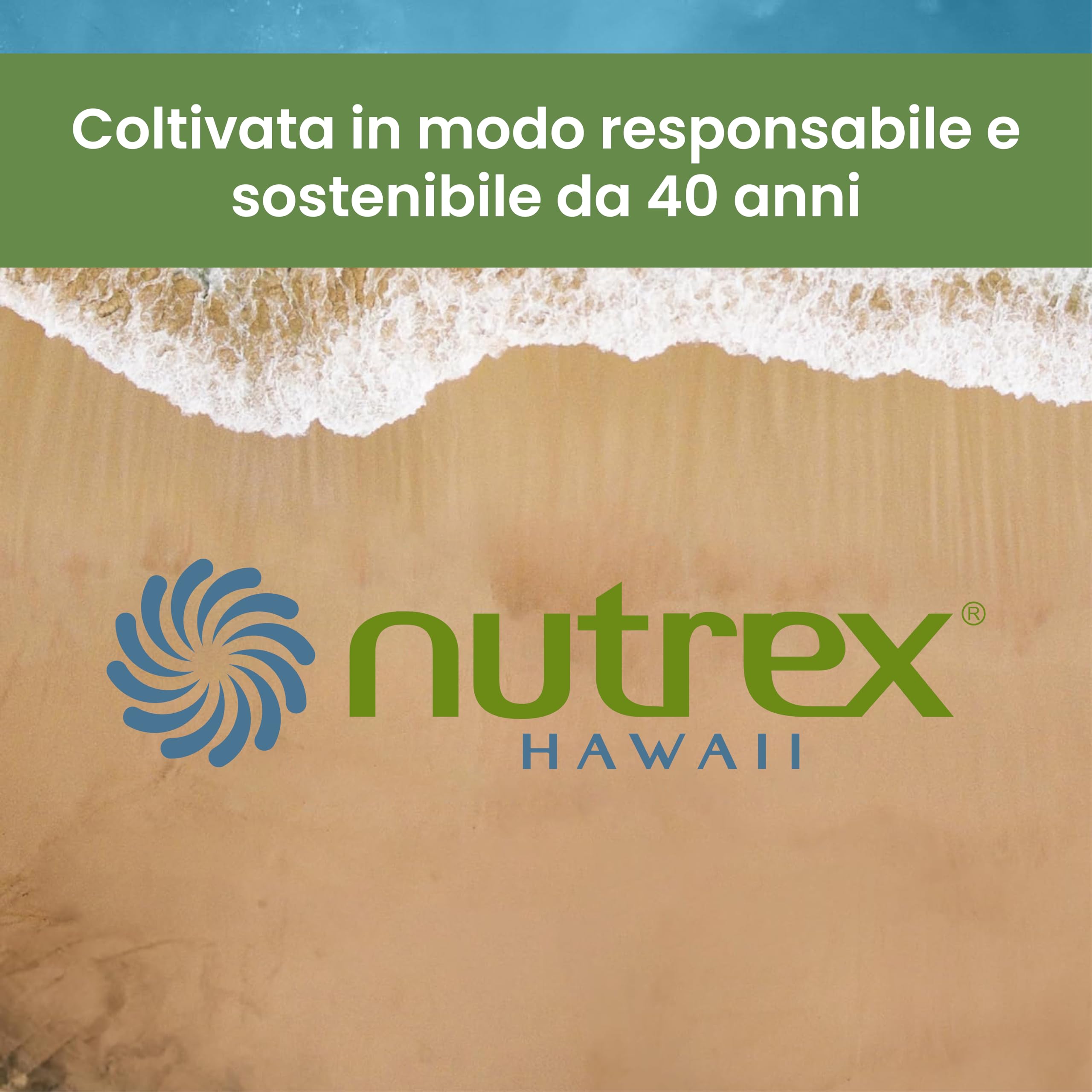 Nutrex Hawaii, Pure Hawaiian Spirulina, 454 g di Polvere Vegana, Testato in Laboratorio, Senza Glutine, Senza Soia, Vegetariano