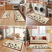 Vista 15 de Bsmathom Anti Fatigue Kitchen Rug Set of 2, Cushioned Non Slip Kitchen Rugs and Mats, Pumpkin Kitchen Mats for Floor Set, Waterproof Runner Rug