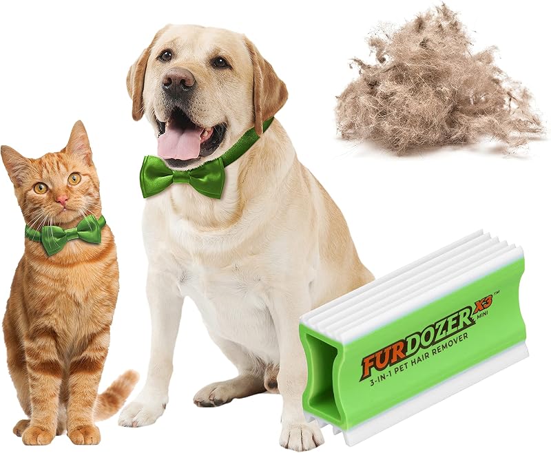 Removedor de Pelos de Cães e Gatos para Carpetes, Sofás e Carros FurDozer X3 MINI Verde – Neater Pet Brands