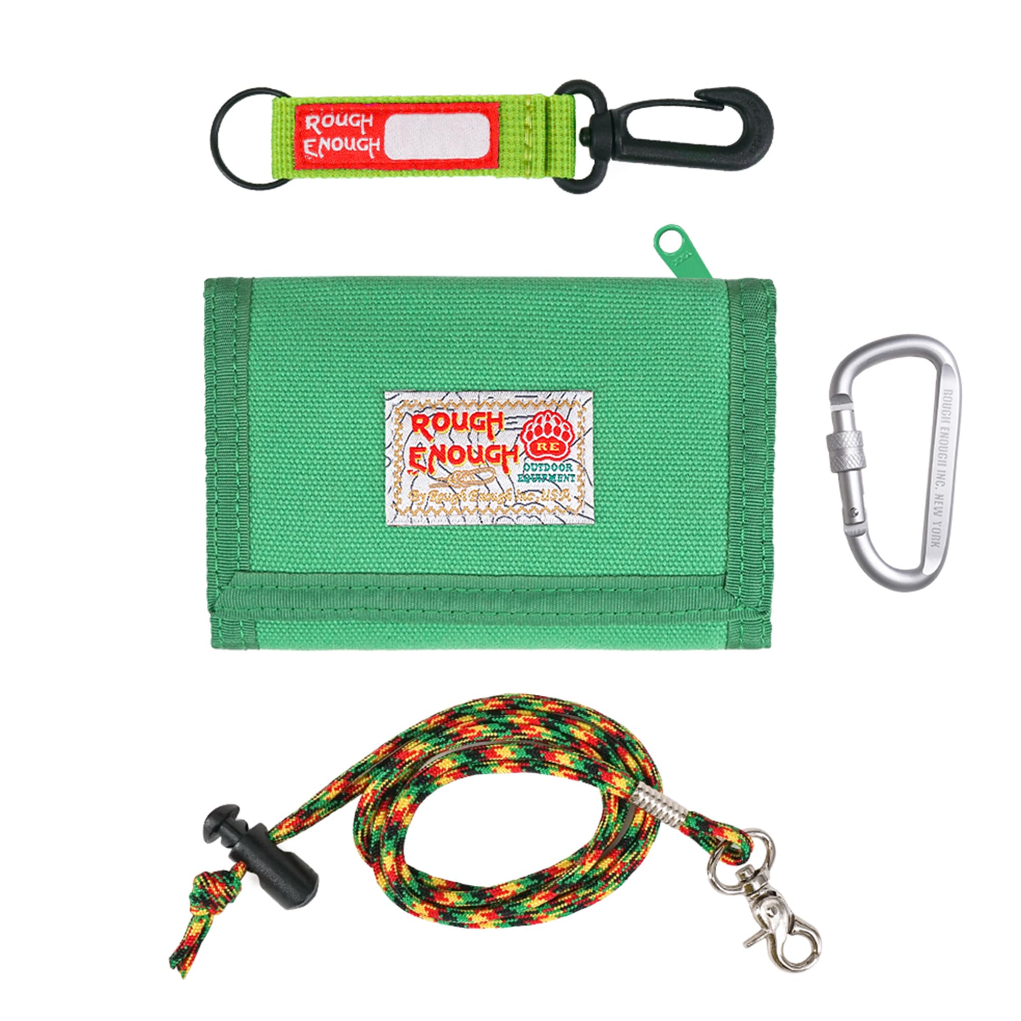 Rough Enough˜Small Minimalist Travel Mens Front Pocket˜Canvas Wallet˜Card Holder Case Pouch Portable˜Change˜Coin Purse˜Cash Bag˜Money Organizer with Zipper Pocket for Boys Sports School Outdoor Casual