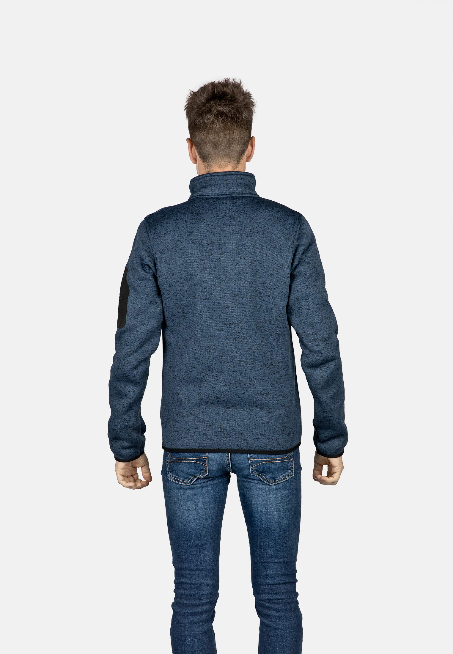 IZAS SAMAUN M Giacca in Pile a Maglia per Uomo con Collo Alto e Tasche Ventrali. Tessuto di Qualità e Confortevole per Mantenere il Calore. Abbigliamento Termico da Montagna e Trekking