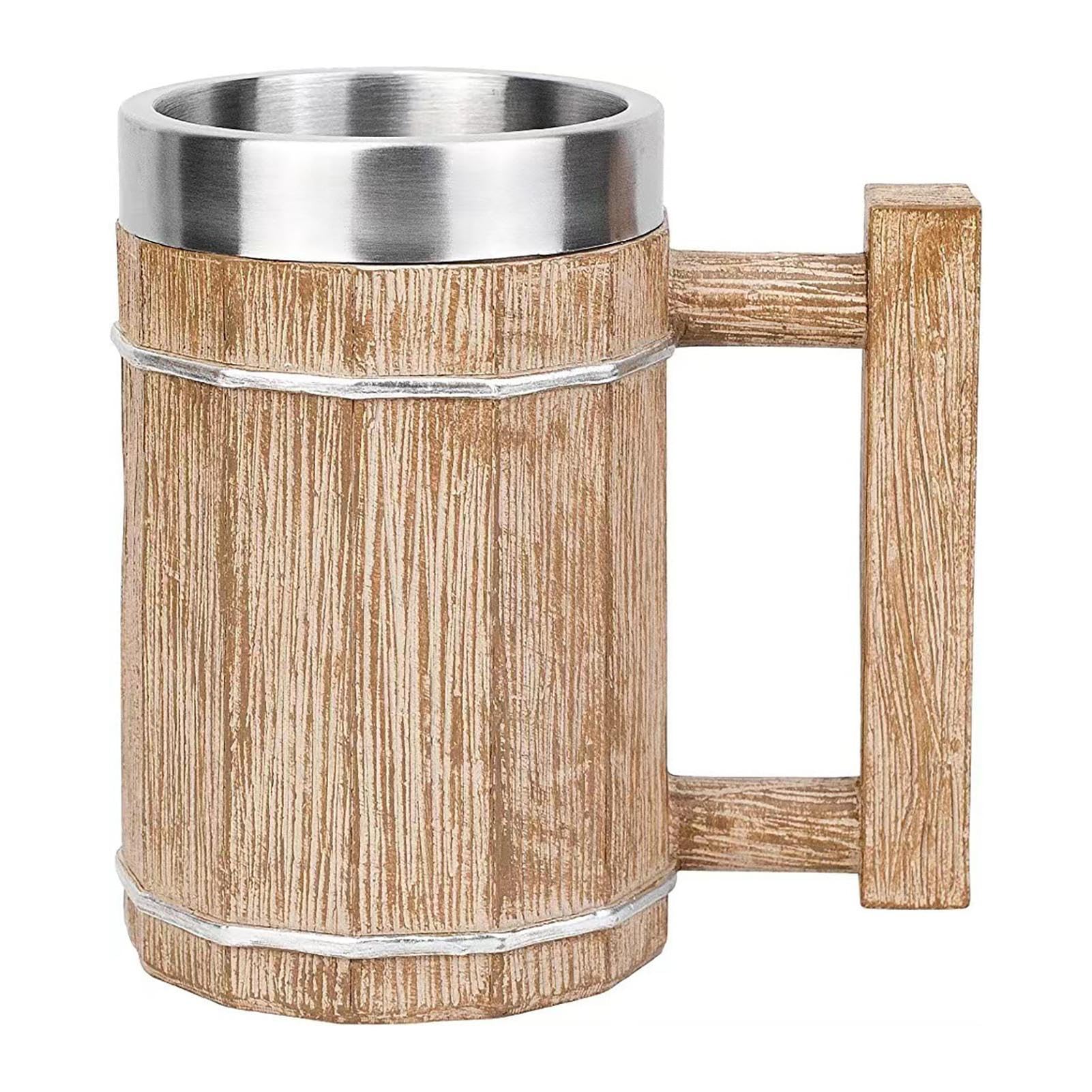 Copa vikinga grande de imitación madera para regalar a fanaticos
