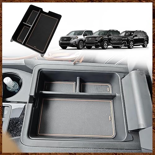 Organizador de consola central para Pilot 2024 2023, caja de almacenamiento para reposabrazos, bandeja de inserción, accesorios compatibles con