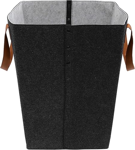 Cesta de lavandería de fieltro, clasificador de ropa portátil, bolsa de ropa sucia, cesta de almacenamiento de ropa sucia, cubo de almacenamiento de