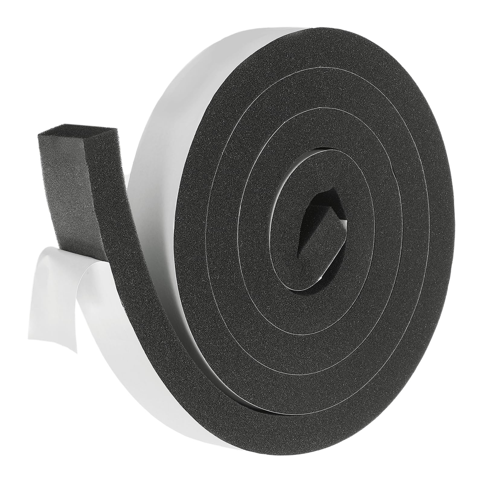 sourcing map Weather Stripping Door Seal, 40mm x 20mm Adhesive Foam Tape Seal Soundproof Insulation Strips for Door Frame Window Gaps (6.5 Feet)
