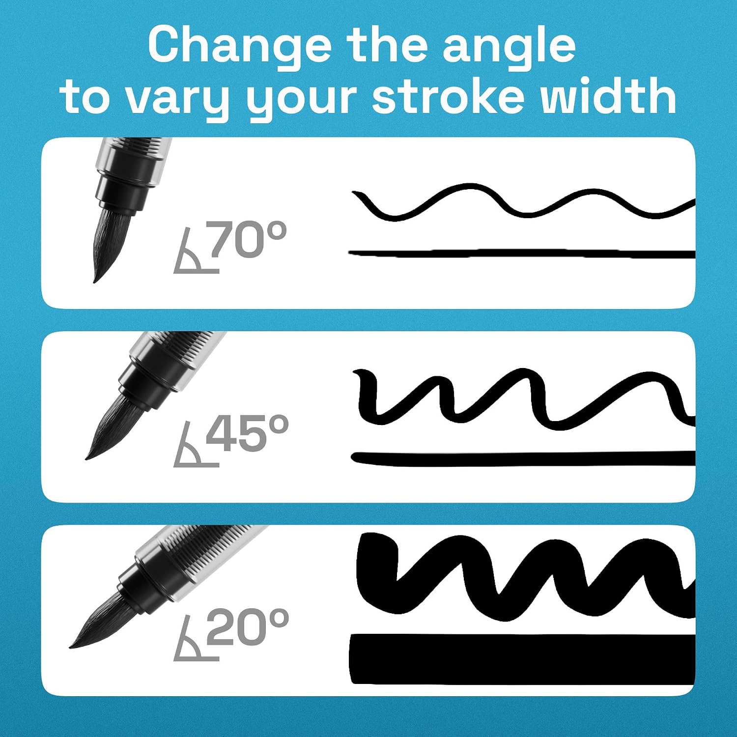 ARTISTRO Black Acrylic Paint Markers - Brush Tip - Set of 2 image 4