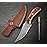 Poshland TR-1168 Custom Handmade Damascus Steel 10 Inches Tactical Knife - Perfect Grip Rose wood Handle