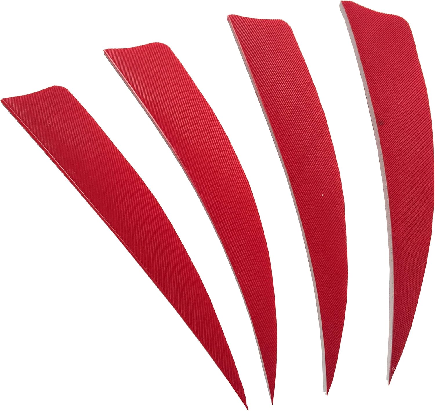 ONTFIHS 100PCS 4" Archery Fletches Shield Arrows Feather Fletching 4inch- Right Wing (Red) : Sports & Outdoors
