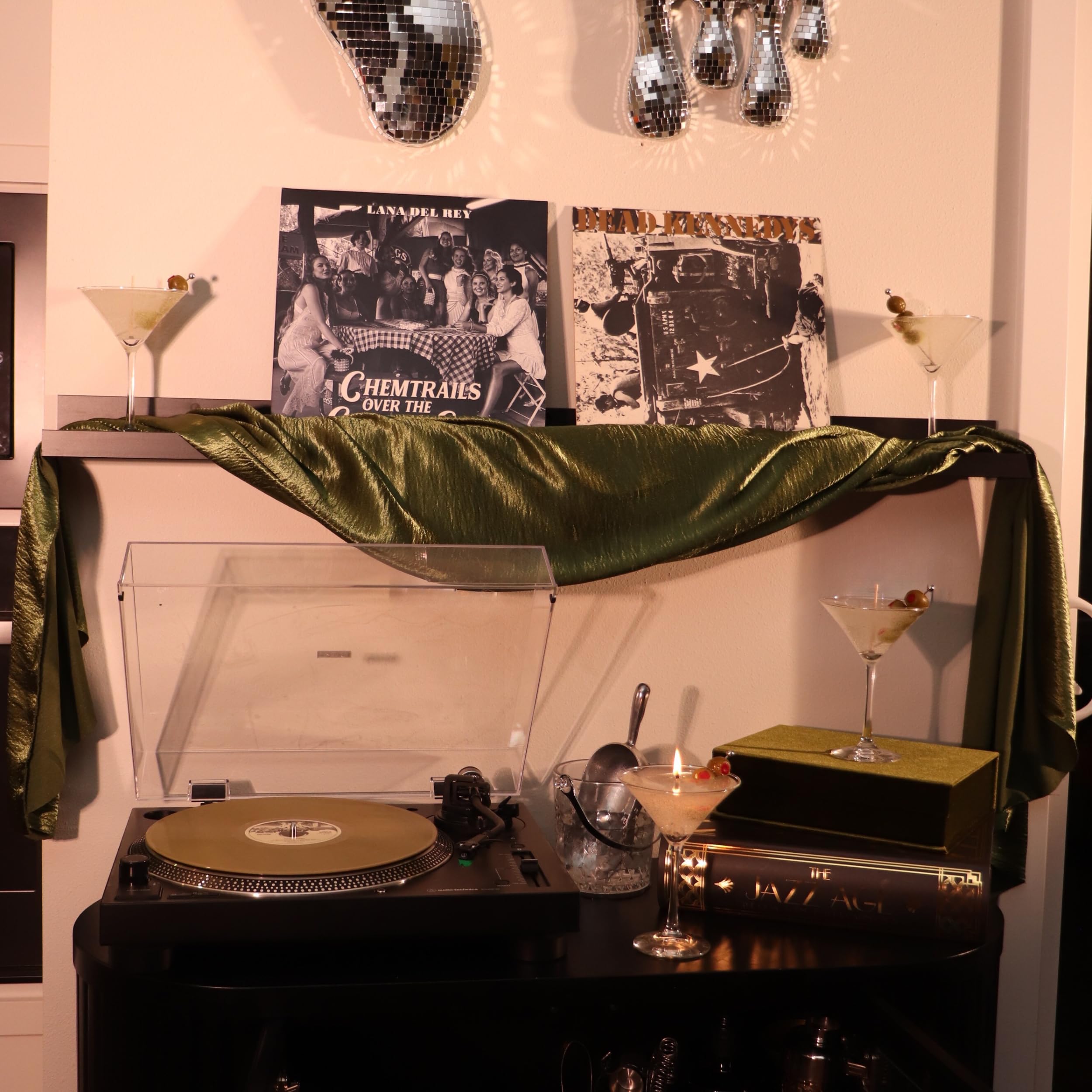 Dirty Martini Cocktail Candle, 40+ Hour Long-Lasting Burn Handcrafted Decorative Candles for Home Scented, Bar Cart Accessories, Birthday Candle Martini Party Decorations