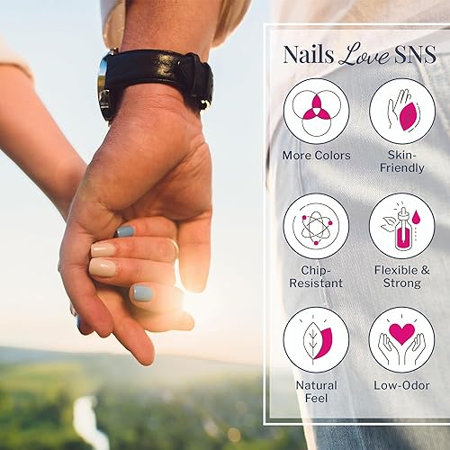 Miniatura 3 de SNS Polvo de inmersión de uñas, polvo de inmersión de color geloso, pagoda plateada (metálicoplata, brillantina), color de uñas de larga duración