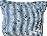 Vista 18 de Bolsas de cosméticos para mujer, bolsa de cosméticos de pana, bolsos estéticos para mujer, bolsos de mano con puntos sonrientes, organizador