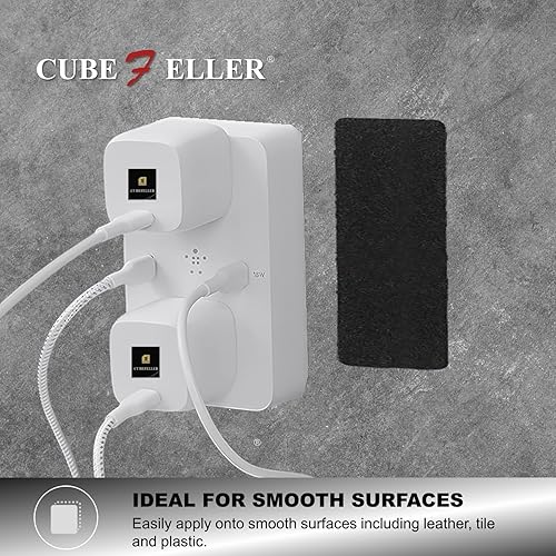 Miniatura 7 de Tiras de gancho y bucle con adhesivo resistente, tiras de 4 x 2 pulgadas con adhesivo, 9 juegos, color negro, tiras de sujeción adhesivas de