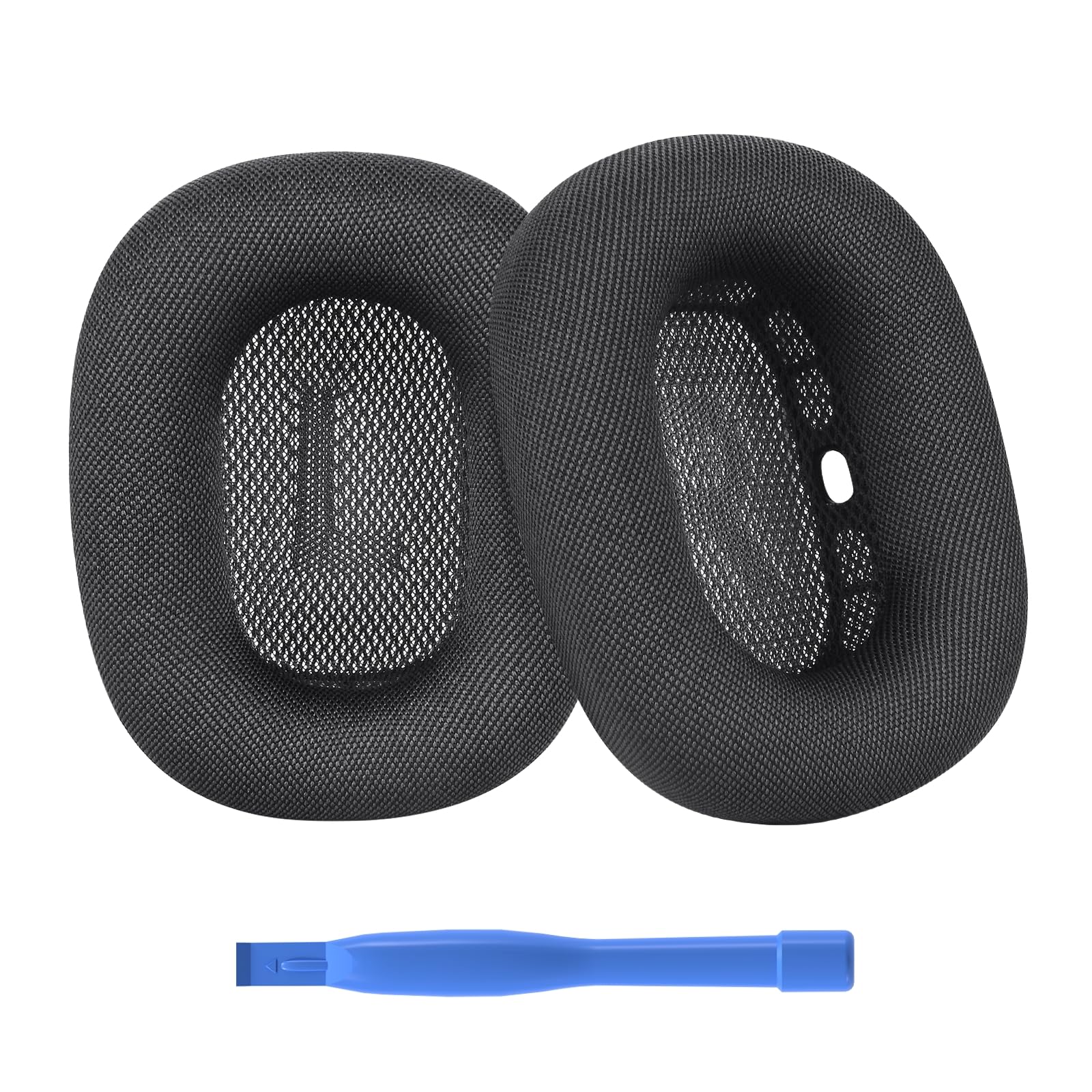 Ersatz Ohrpolster für AirPods Max Kopfhörer von MMOBIEL - Mesh Gewebe Kopfhörer Ohrpolster – Ersatzpolster – Grau