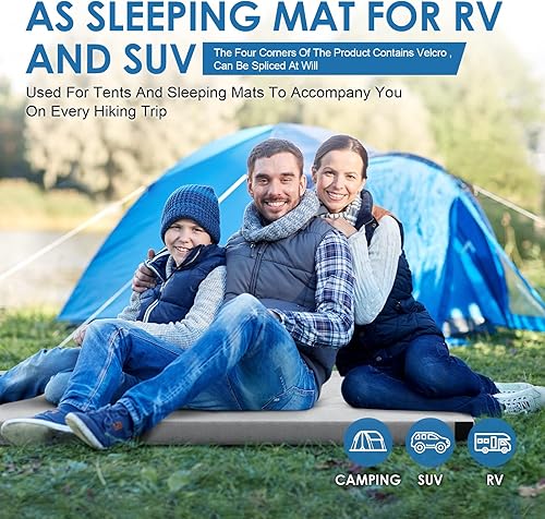 Miniatura 6 de KingChii CertiPUR-US colchón de espuma viscoelástica portátil enrollable para viajes campamento colchón para dormir y suelo colchón de cuna cama de
