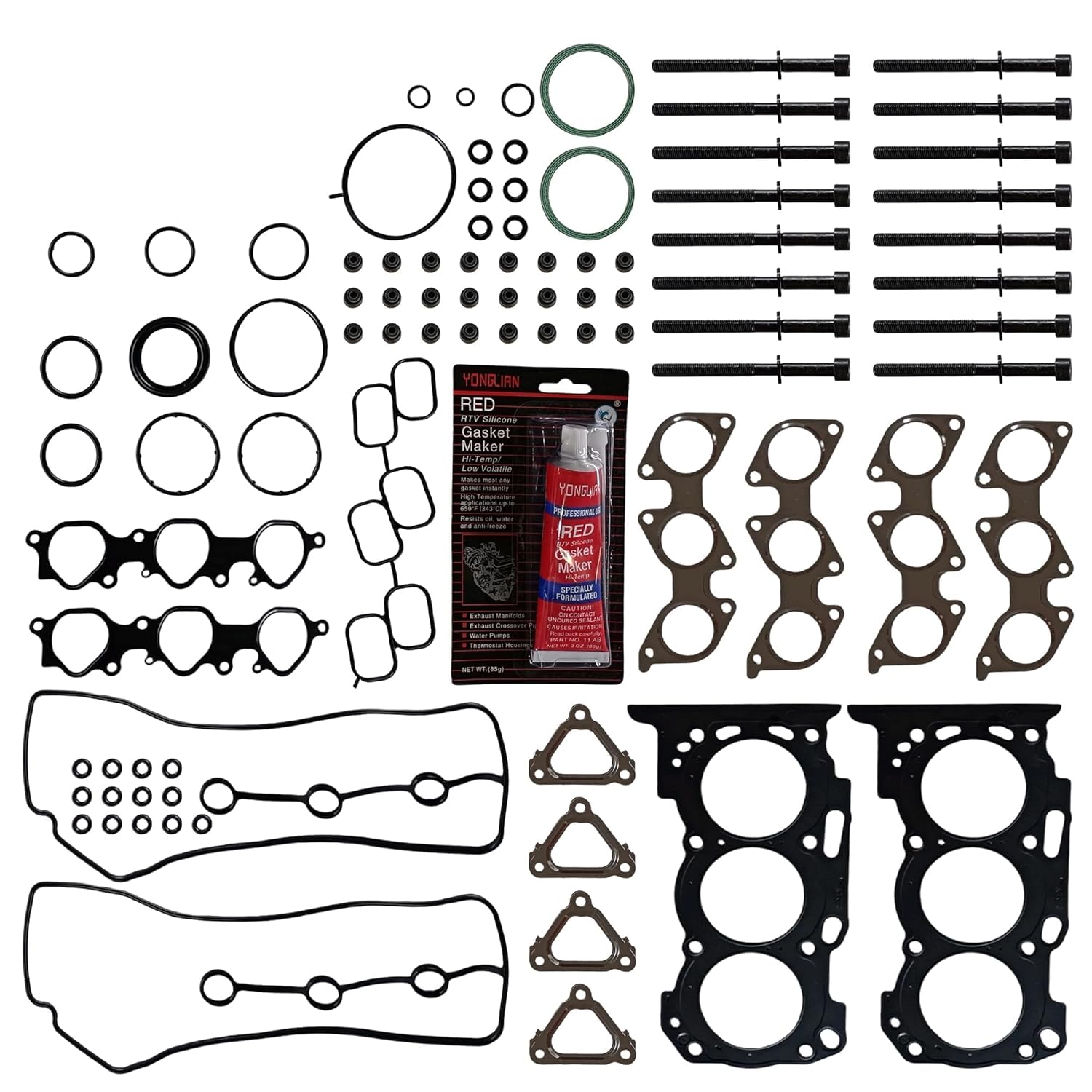 Head Gasket Bolts Set Fit 03-09 Toyota 4Runner Tacoma Tundra 4.0 HS26290PT, HS26330PT, HS26330PT-1, ES72249