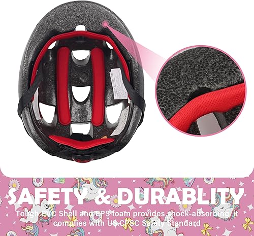 Miniatura 3 de Casco de bicicleta para niños pequeños, cascos ajustables para niños y niñas de bebé a niños (edad 1-8), multideportes para patinaje de bicicleta