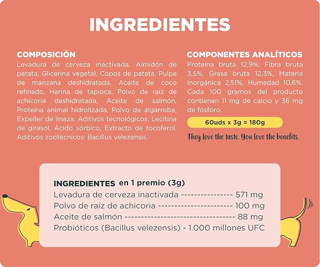 Foto 8 de 8 de Wolf Belly - Prebióticos y Probióticos Perros (60 Galletas)
