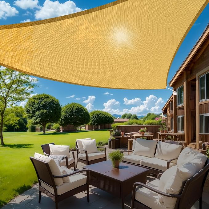 Toldo Retráctil Con Forma De Onda, Perfecto Para Patio Y Jardín - Protección UV 95%