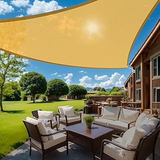 HappyTrends Sun Shades Outdoor Patio,Heavy Duty Shade Sail UV Protection...