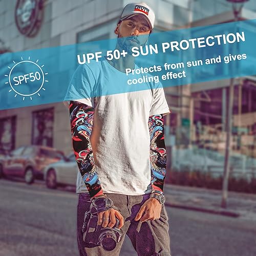 Miniatura 3 de Aresvns Fundas de tatuaje para hombres y mujeres, mangas de brazo con protección solar UV