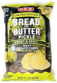 H‑E‑B Wavy Potato Chips – Bread & Butter Pickle 7oz - 1 bag