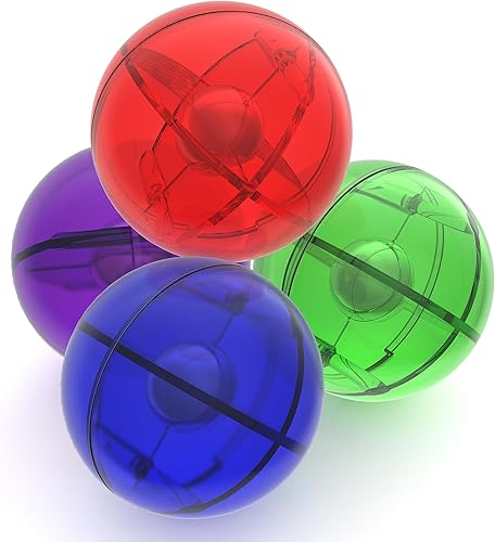 PicassoTiles Juego de 4 canicas para bloques magnéticos, para carreras de canicas, pistas de carreras, imán, bloques de azulejos de construcción,