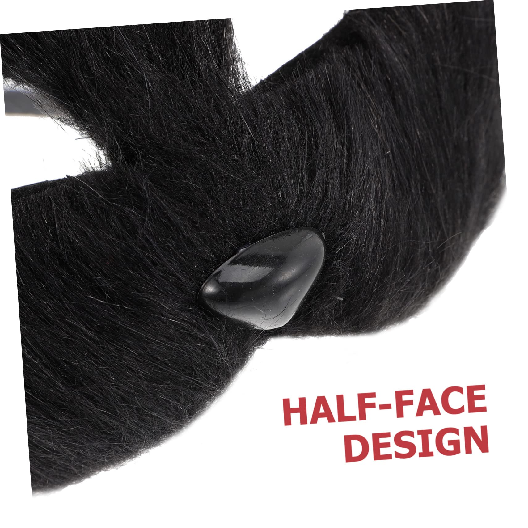 GLSTOY Halloween Fox Mask Masquerade Costume Fox Shape Face Mask Half-face Elastic Band Party Accessory