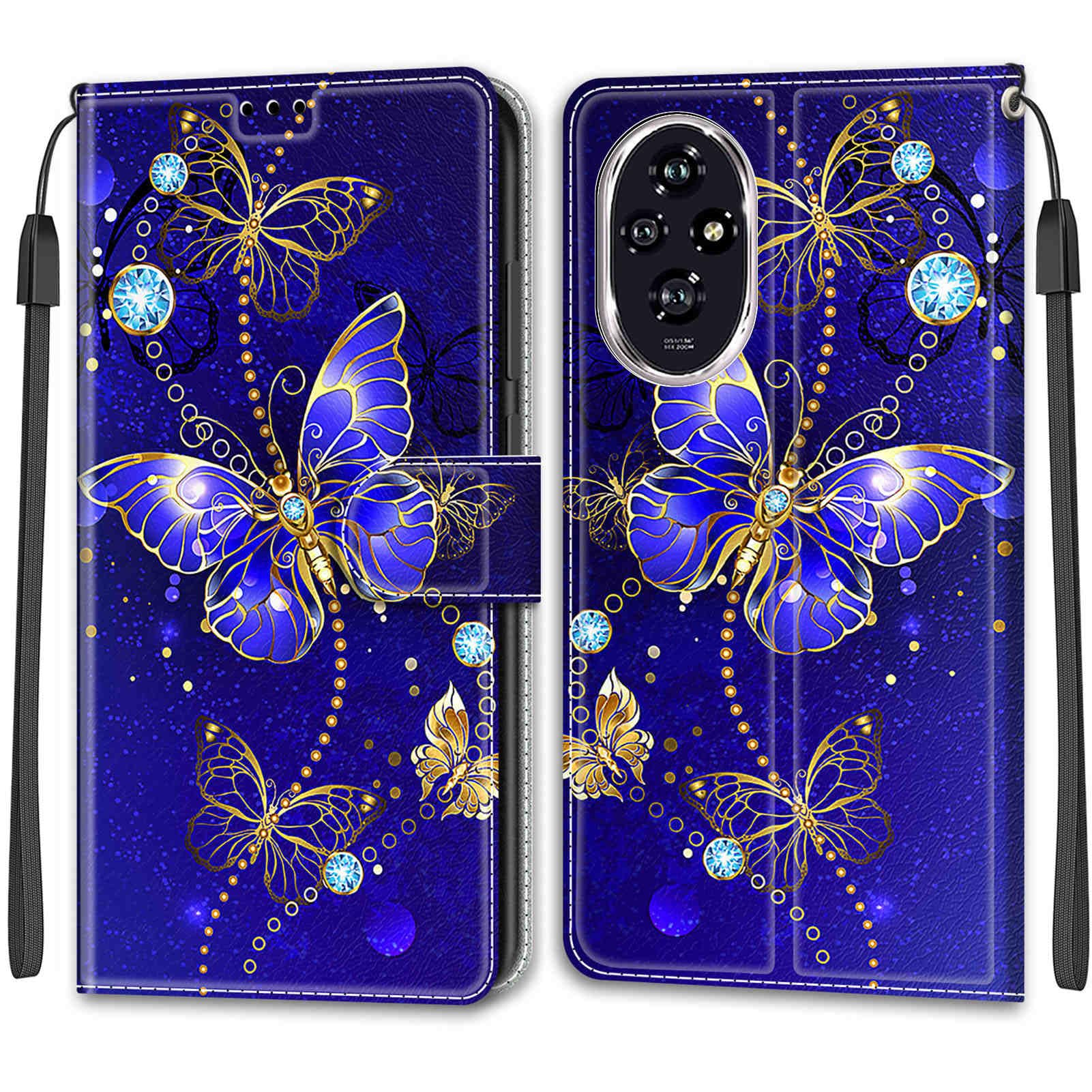 Cover Honor 200 Smart 5g Cover Per Honor 200 Smart 5G Custodia Libro Cover In Pelle PU Portafoglio Con Porta Carte Magnetica Protezione Antiurto Cuoio Flip Case Cover Per Honor 200 Smart