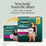 Depend Fresh Protection Adult Incontinence Underwear for Women (Formerly Depend Fit-Flex), Disposable, Maximum, Extra-Extra-Large, Blush, 44 Count (2 Packs of 22) | 2-Pack of 22, Blush, Disposable, Adult Incontinence, Formerly Fit-Flex, Leak Barriers