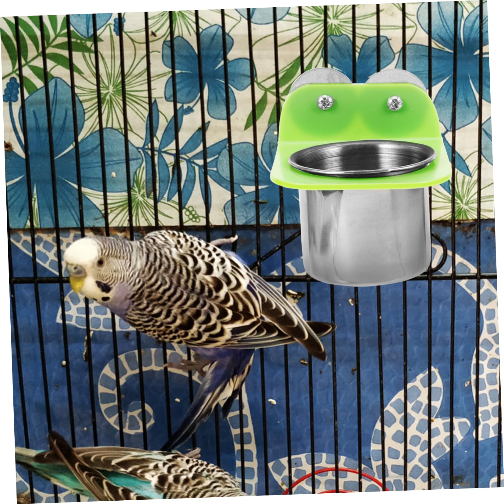 YARNOW Bird Feeder Detachable Metal Bird Feeding Cup Easy to Bowl for Parrots Cockatiels and Pigeons Convenient Food Dispenser - image 6