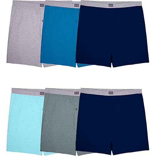Fruit of the Loom Men's Tag-Free Boxer Shorts (Knit & Woven)