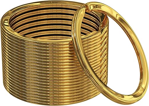 Llaveros planos con división a granel, resistente y fuerte para el hogar, el auto, el hogar, el anillo de metal grande para perro, la escuela, la