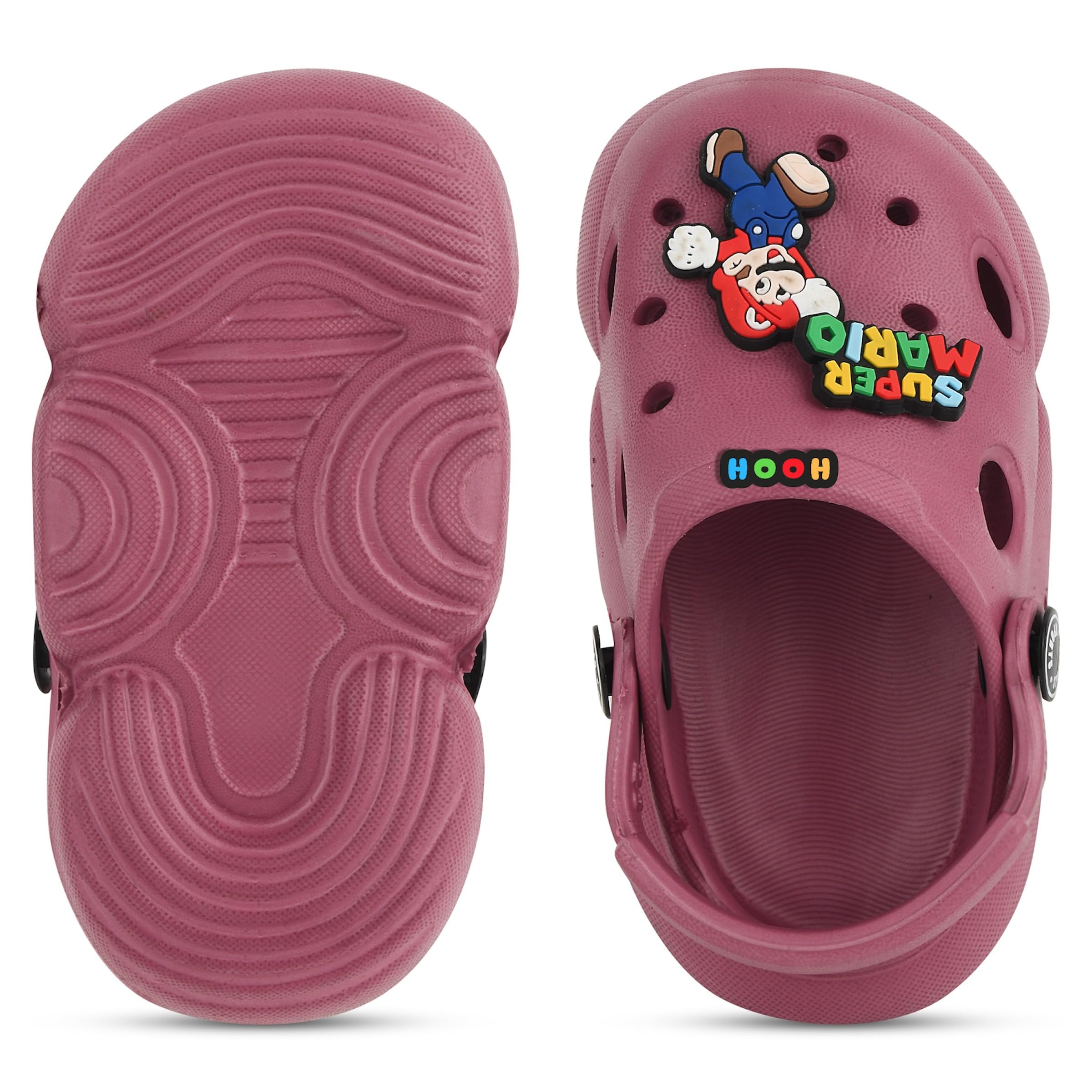 HOOH Unisex Kids Clogs Soft Material Comfortable Summer Footwear for Baby Boys and Girls for Age 0 Months to 5 Years (Onion, UK Footwear Size System, Toddler, Age Range, Medium, 0 Months, 6 Months) 3