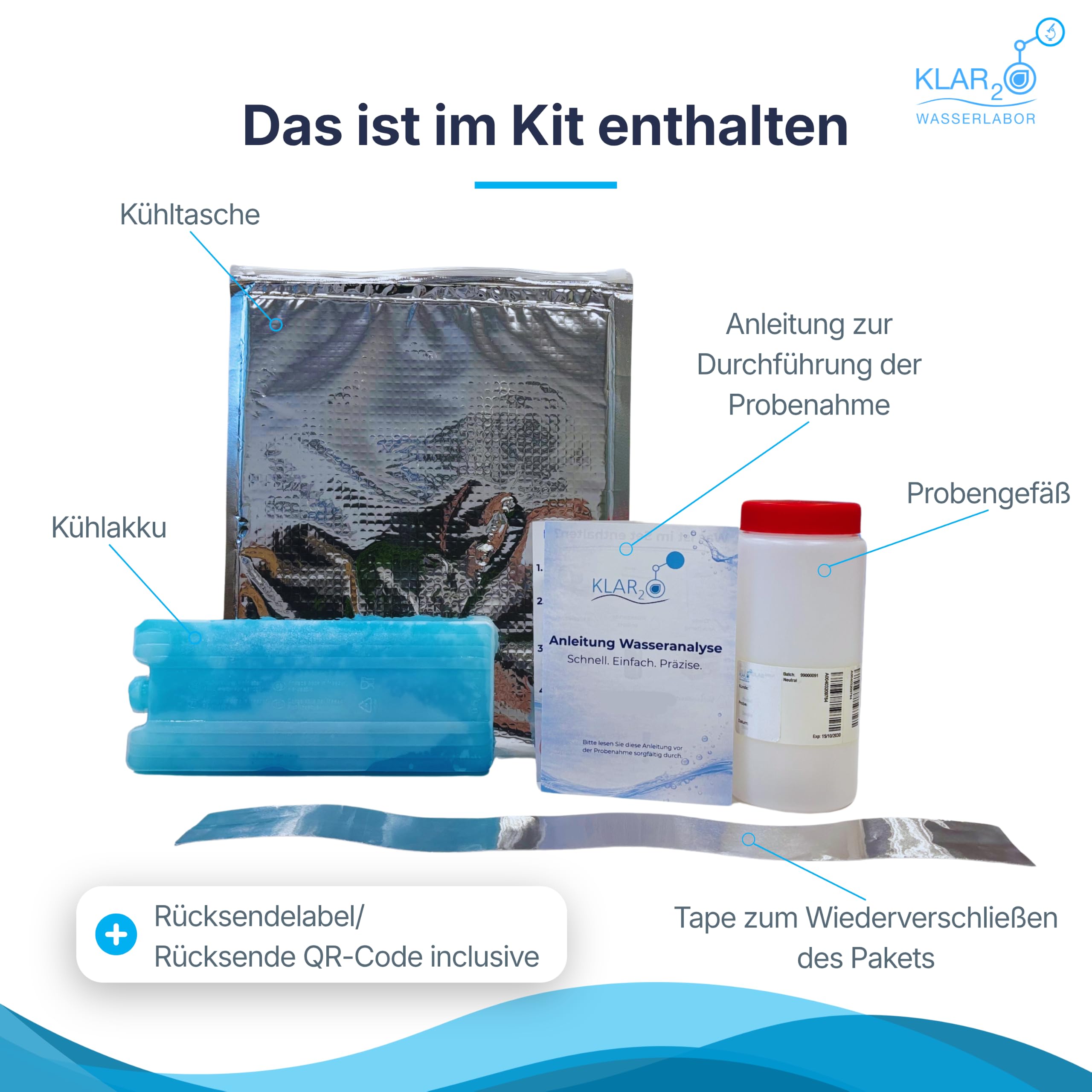 PFAS Trinkwasseranalyse: Labor-Wassertest auf 20 PFAS Prüfwerte inkl. PFOA, PFOS & PFHxS nach Trinkwasserverordnung