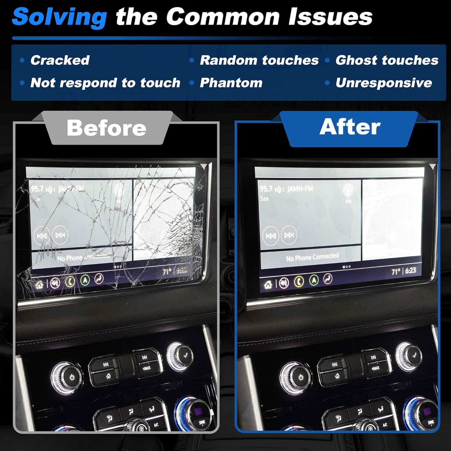 8" LCD Touch Screen Display Glass Digitizer for Mitsubishi Outland Sport 2019-2022 Navigation Radio Replacement Display for Mitsubishi Outland 2019-2022 No.8740A130/8740A040
