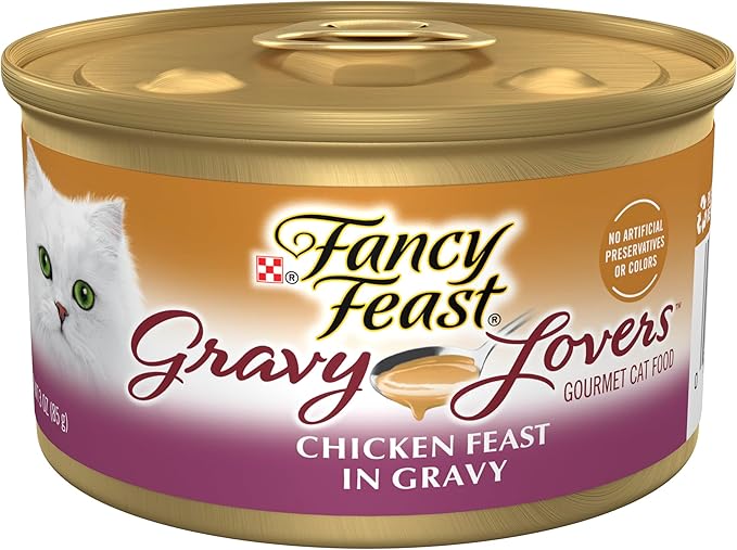Purina Fancy Feast Gravy Wet Cat Food, Gravy Lovers Chicken Feast in Grilled