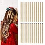 Dreamlover Tinsel Hair Extensions, Sparkly Hair Accessories for Girls, Honey Blonde, 24 Pieces
