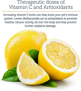 Rx Vitamins Bio-C - Vitamin C for Dogs and Cats - with Lemon Bioflavonoids for Allergy Relief - Immune Support Supplement - Promotes Healthy Coat and Skin - Joint Supplement - 4 oz