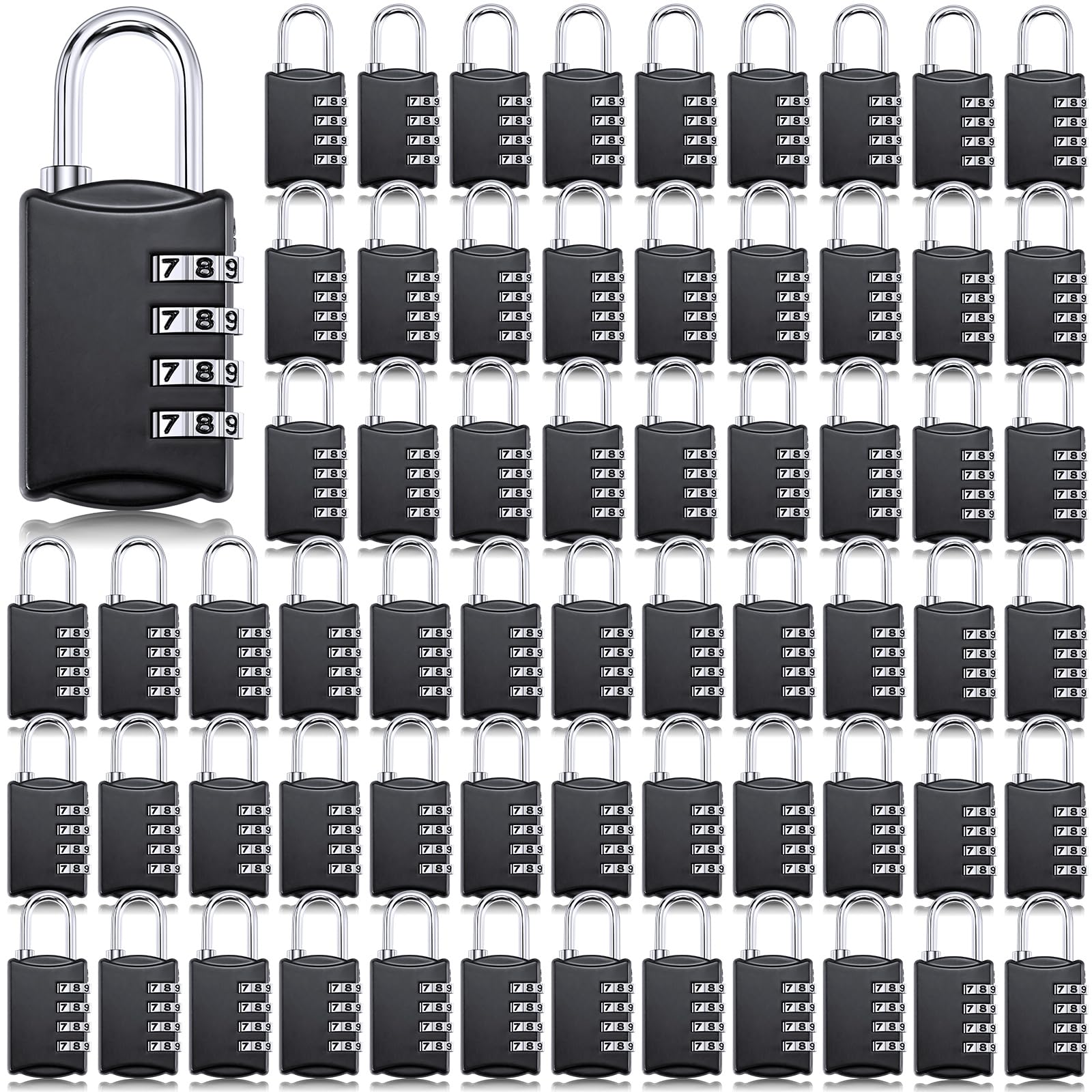 Moxweyeni 70 Pcs 4 Digit Combination Locks Small Combo for Luggage