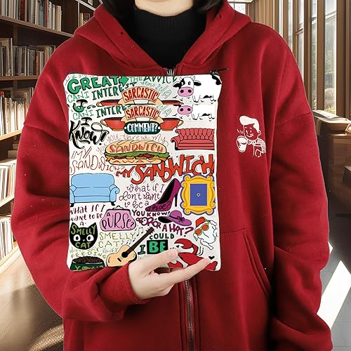 Miniatura 5 de KEYCHIN Funda para libro de programas de televisión para amigos, fanáticos del programa de televisión, protector para amantes de los libros, regalos