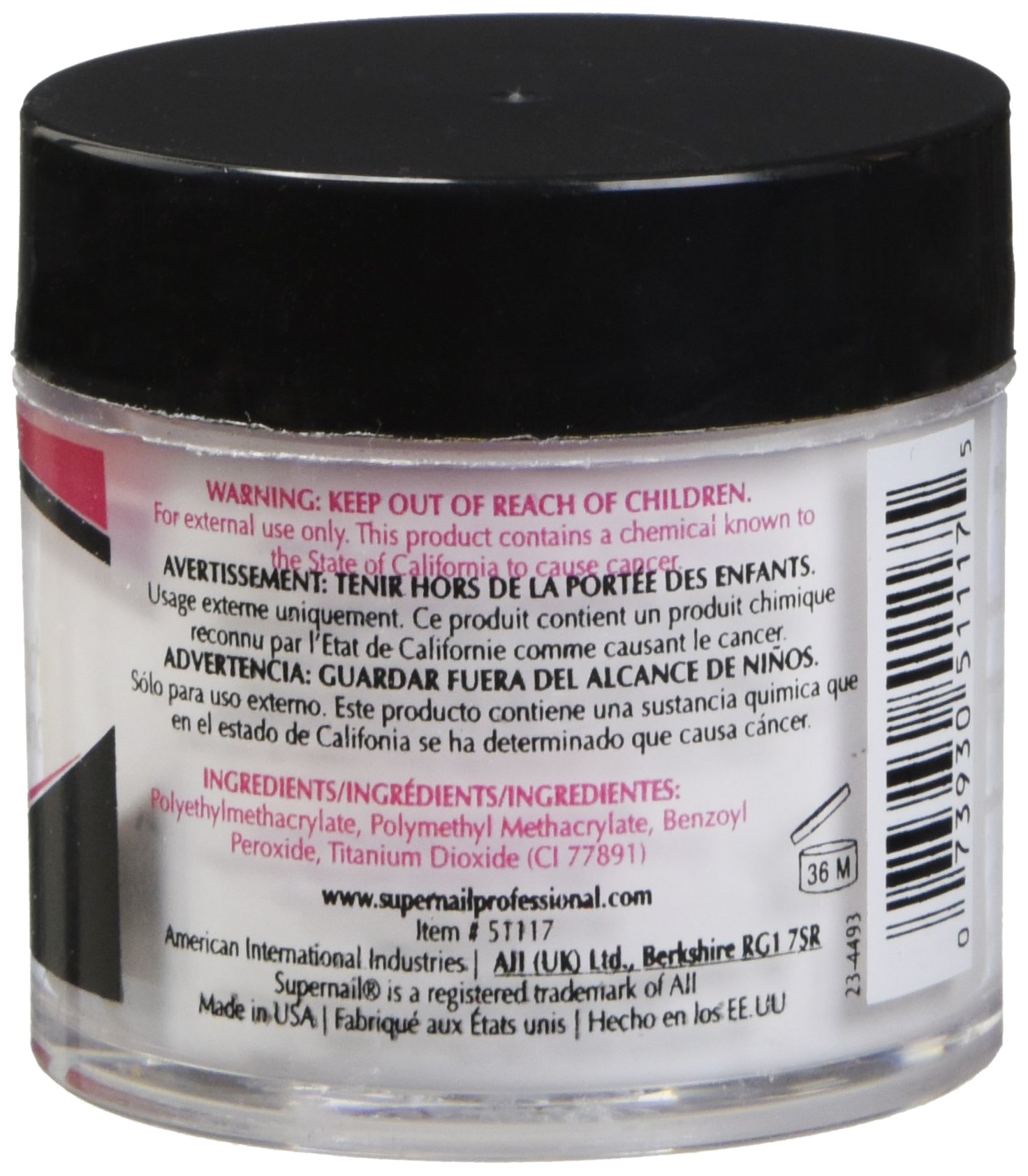 NSI Attraction Acrylic Nail Powder – Totally Clear – 1 Pack