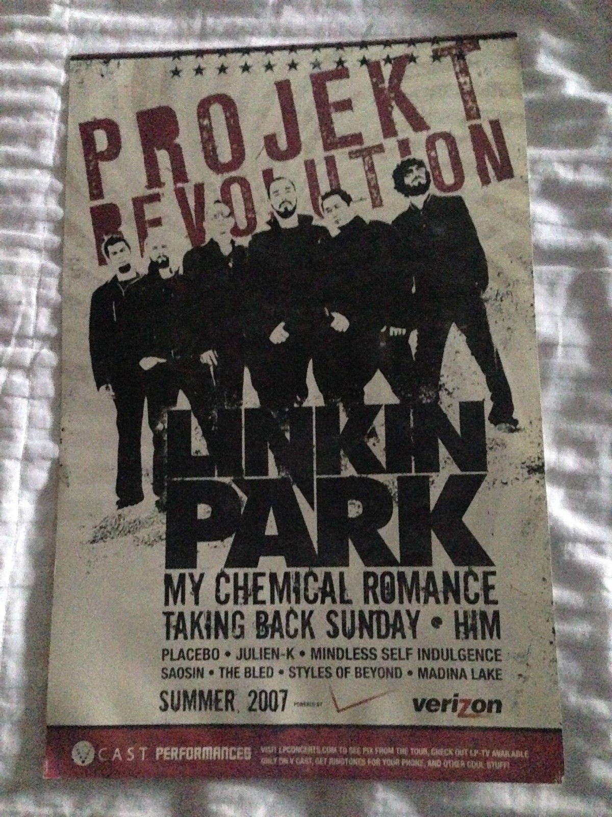 Amazon.com: Linkin Park Poster Projekt Revolution Tour 2007 band