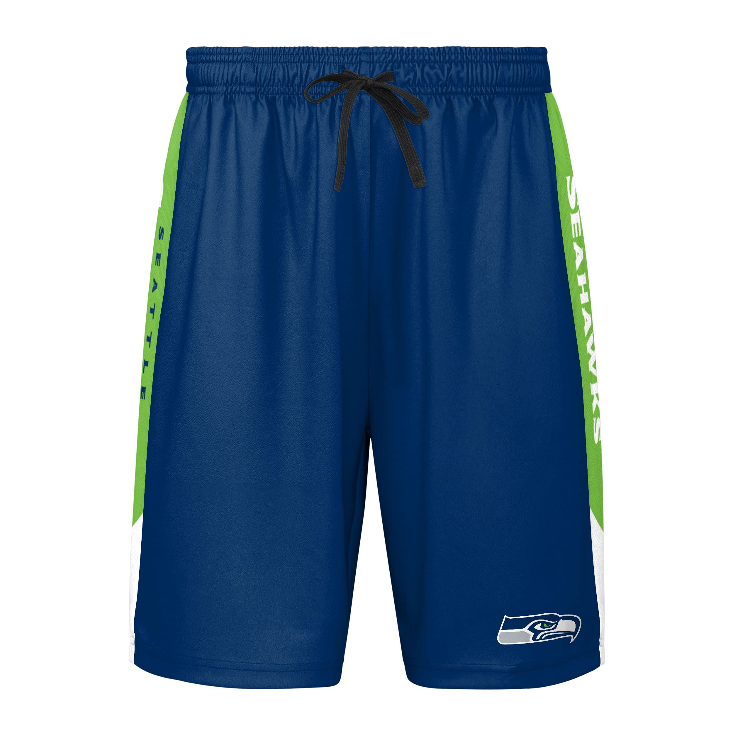FOCO Men's NFL Side Stripe Training Short, Seattle Seahawks, X-Large