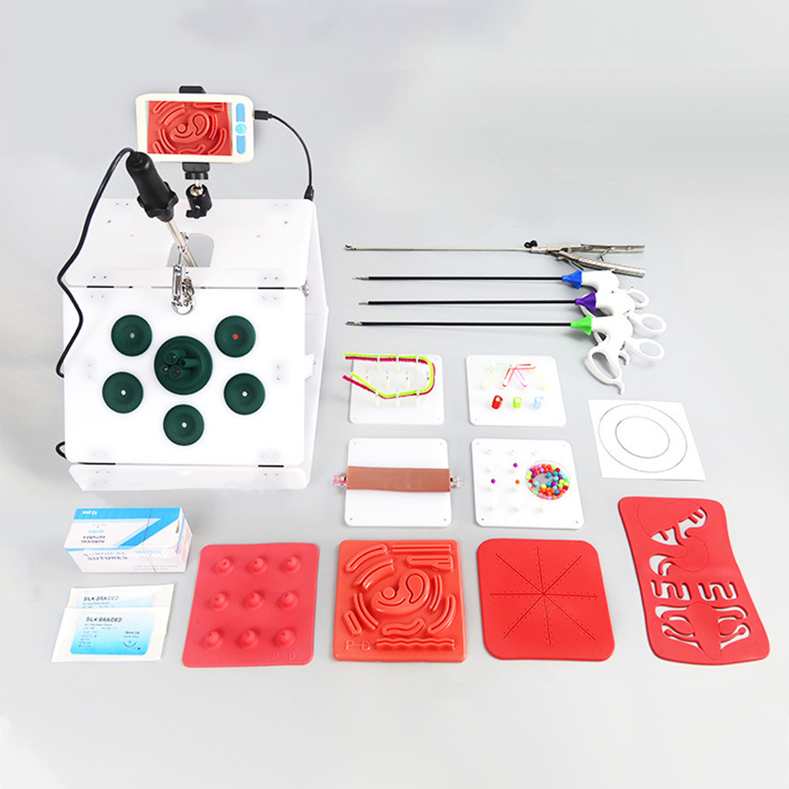 Amazon.co.jp: 折りたたみ式ポータブル腹腔鏡シミュレーター